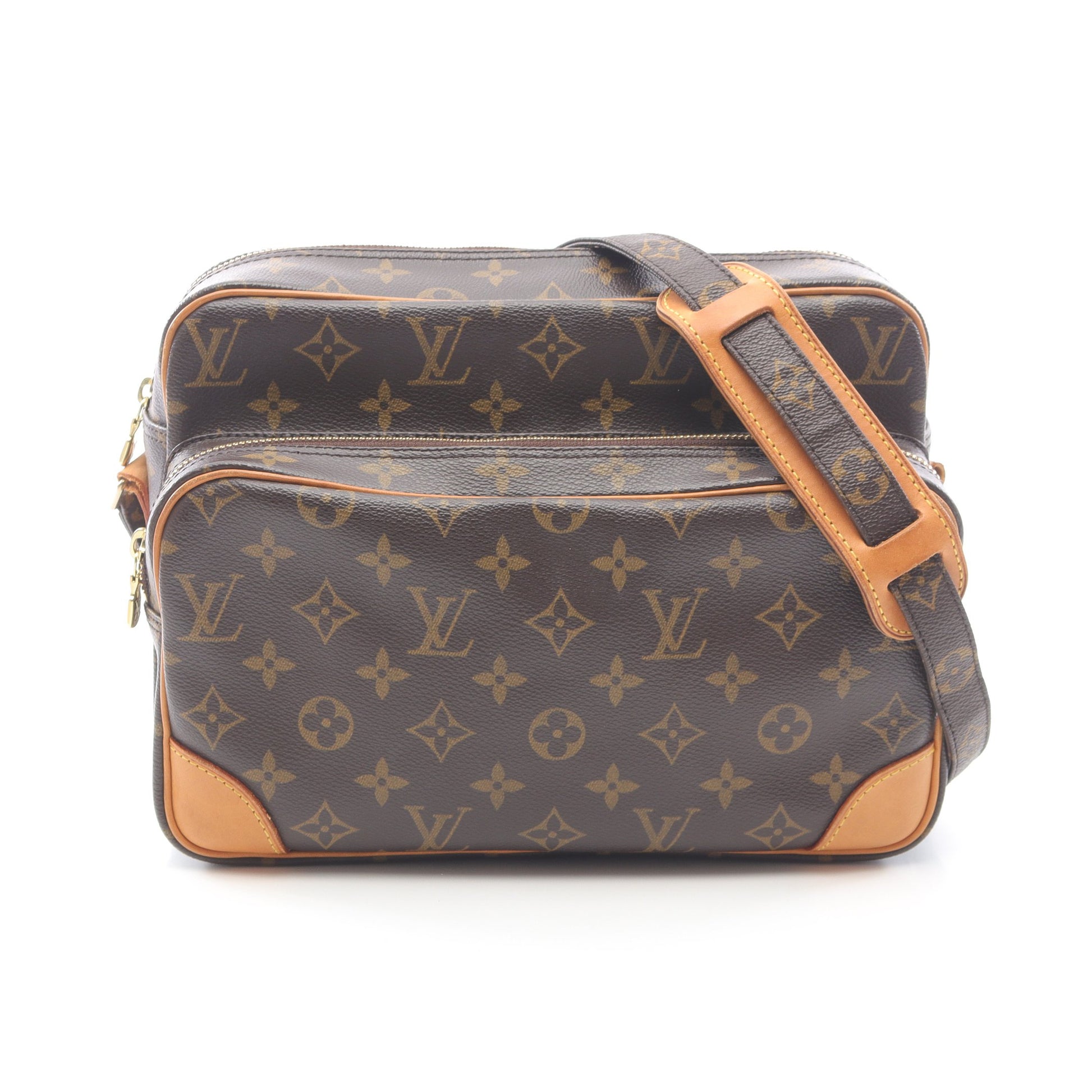 ナイル モノグラム ショルダーバッグ PVC レザー ブラウン ルイヴィトン バッグ LOUIS VUITTON