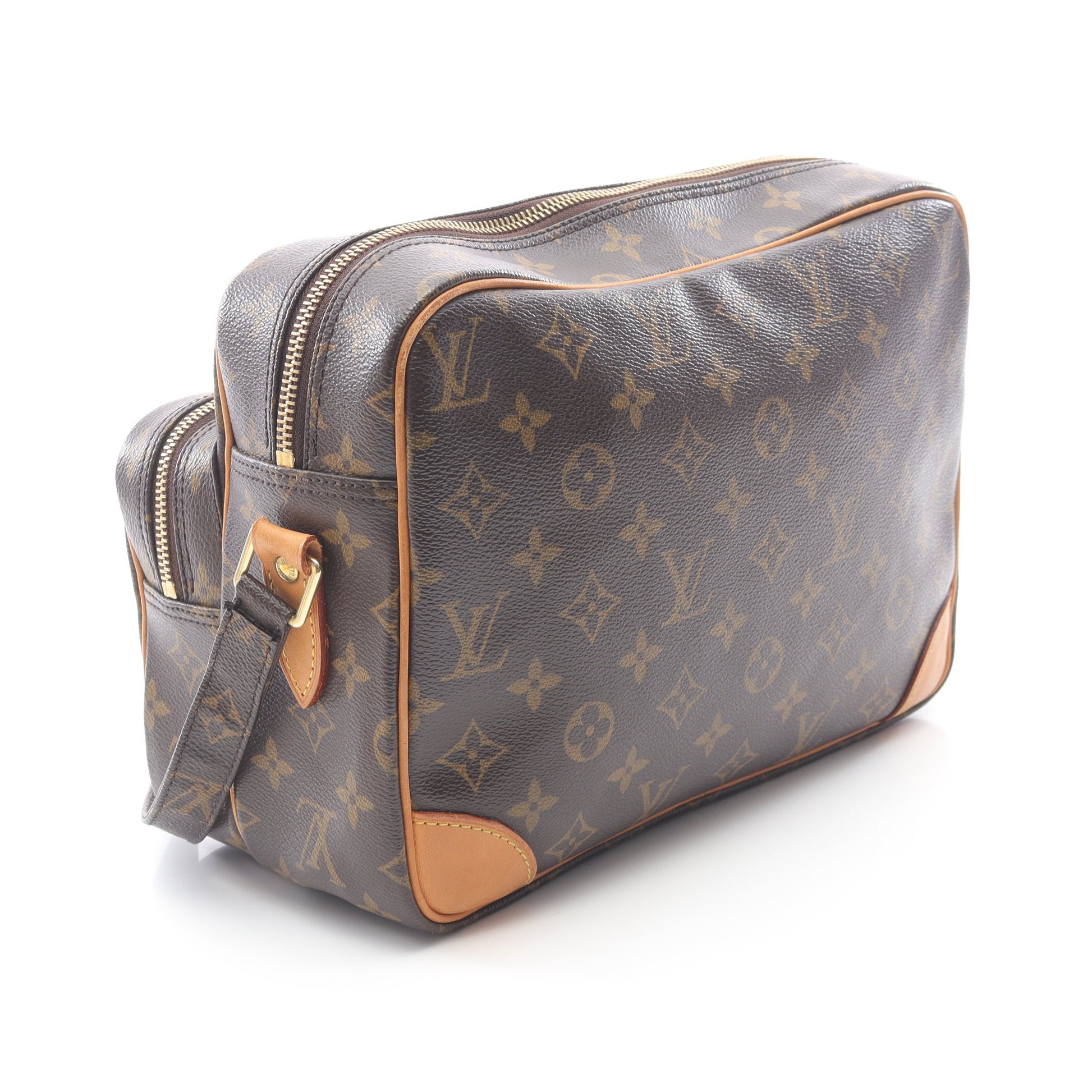 ナイル モノグラム ショルダーバッグ PVC レザー ブラウン ルイヴィトン バッグ LOUIS VUITTON