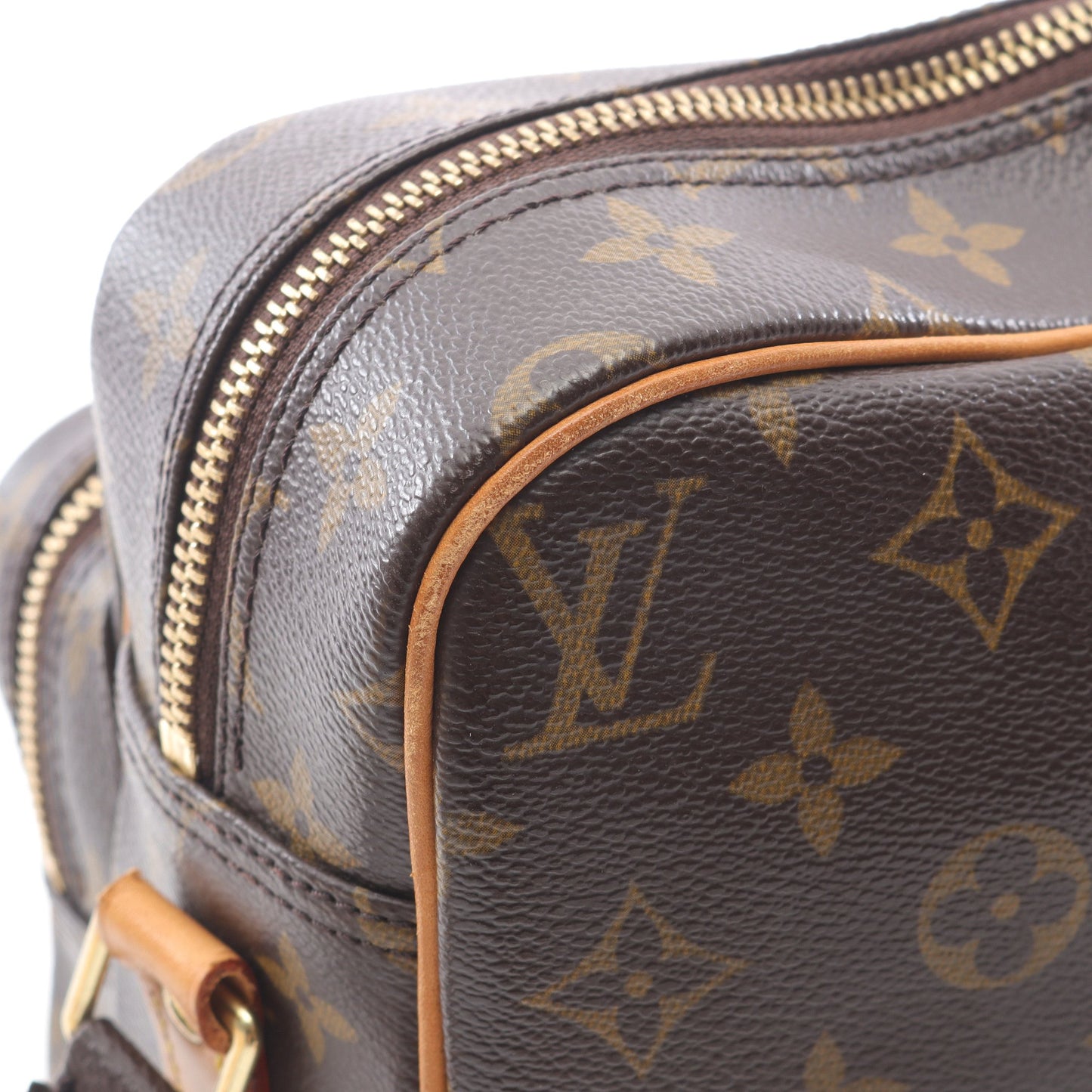 ナイル モノグラム ショルダーバッグ PVC レザー ブラウン ルイヴィトン バッグ LOUIS VUITTON