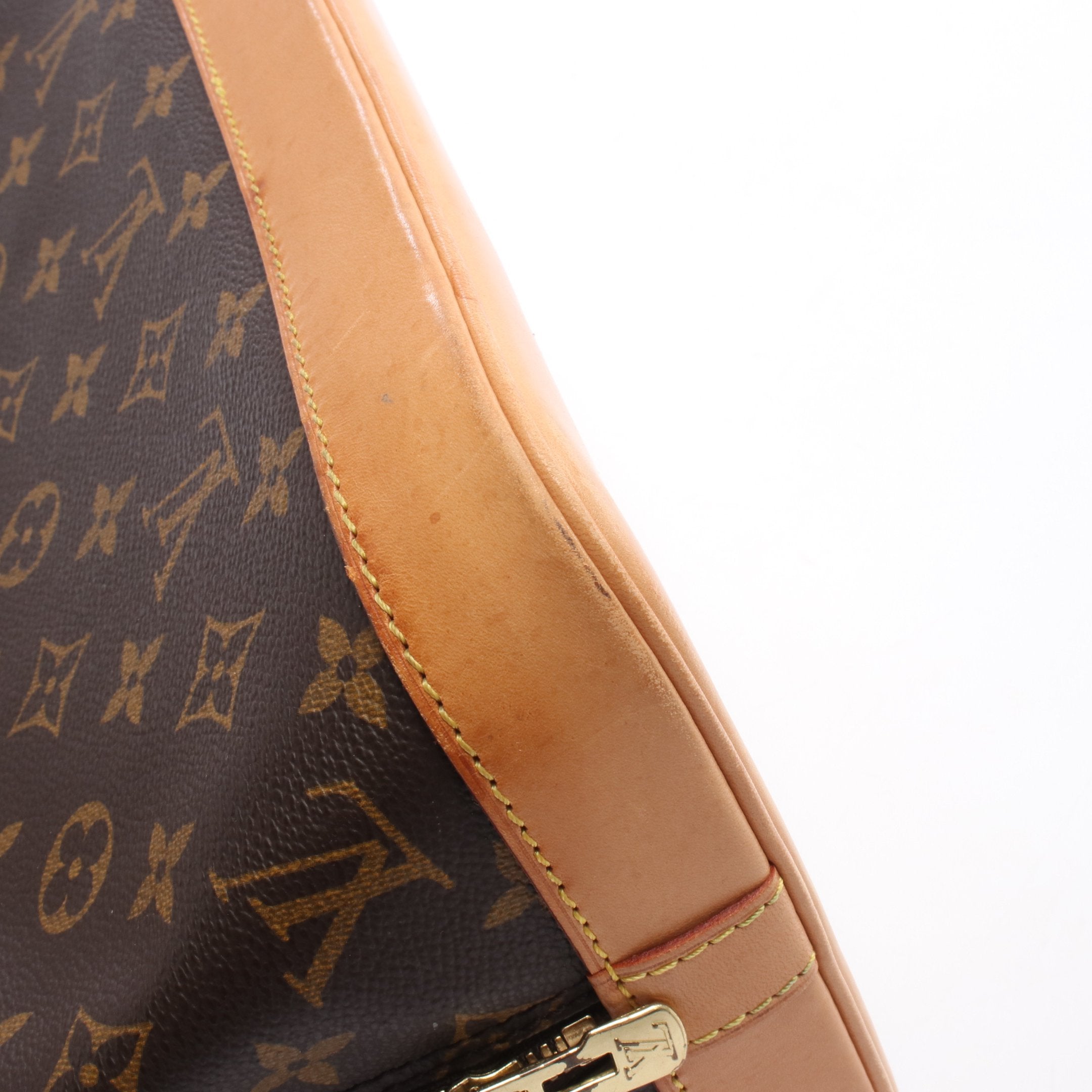 アルマPM モノグラム ハンドバッグ PVC レザー ブラウン ルイ