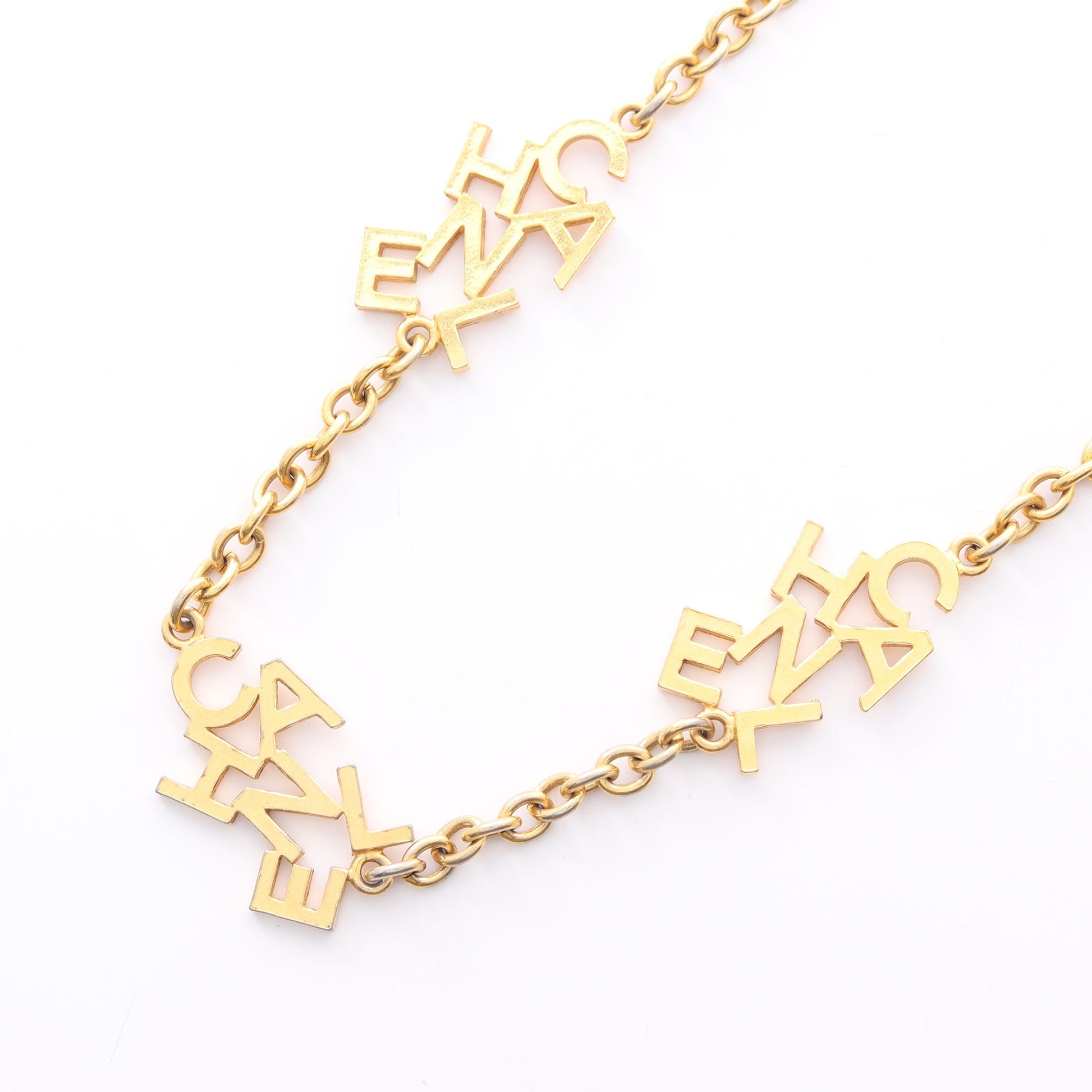 CHANELロゴ ネックレス GP ゴールド ヴィンテージ シャネル – RECLO