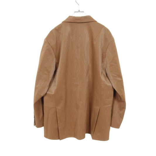 Multi Fabric Faux Leather Jacket レザージャケット フェイクレザー ブラウン プランクプロジェクト アウター PRANK PROJECT