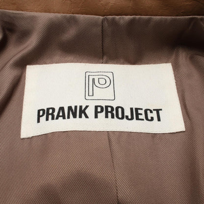 Multi Fabric Faux Leather Jacket レザージャケット フェイクレザー ブラウン プランクプロジェクト アウター PRANK PROJECT