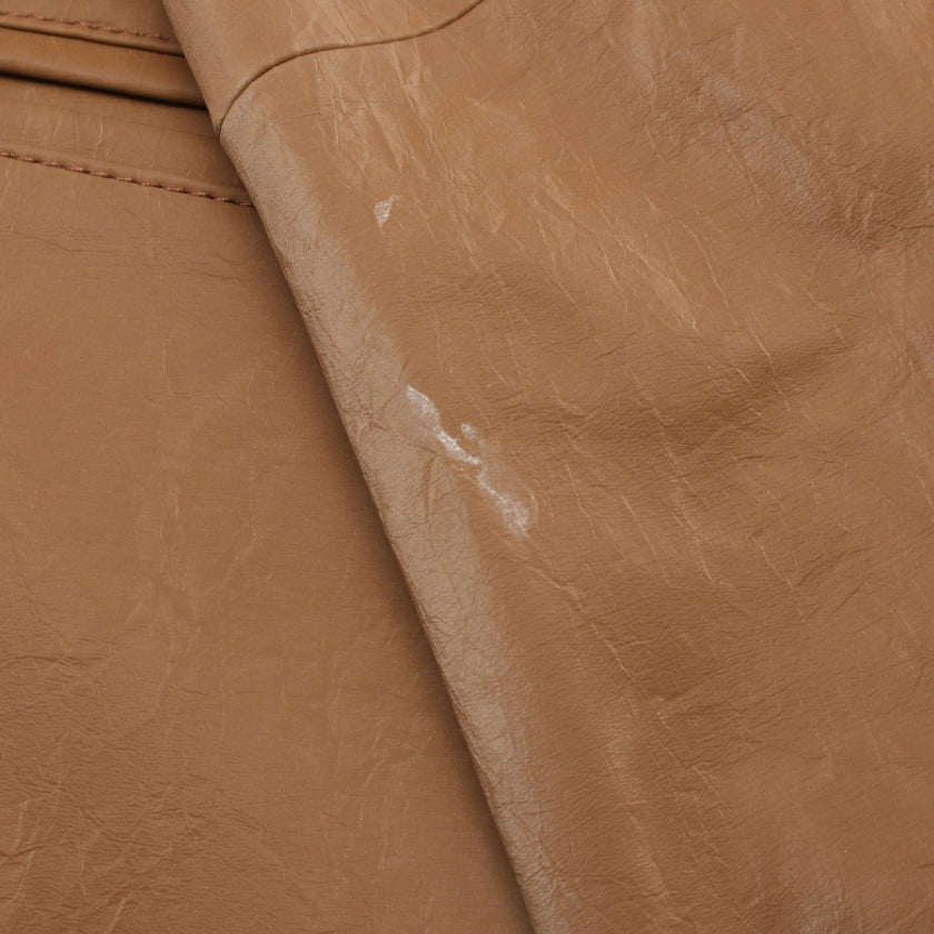 Multi Fabric Faux Leather Jacket レザージャケット フェイクレザー ブラウン プランクプロジェクト アウター PRANK PROJECT