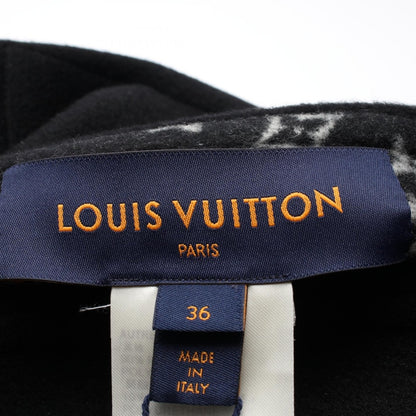 モノグラム チェスターコート ウール ブラック リバーシブル ルイヴィトン アウター LOUIS VUITTON