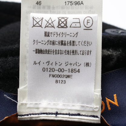 モノグラム チェスターコート ウール ブラック リバーシブル ルイヴィトン アウター LOUIS VUITTON