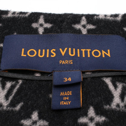 シグネチャー ダブルフェイス ラップコート モノグラム ショートコート ウール ブラック ルイヴィトン アウター LOUIS VUITTON