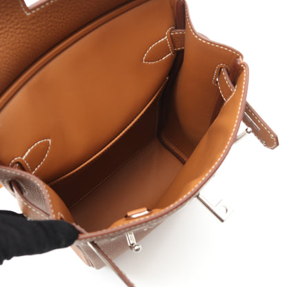 ケリーアッカドPM ゴールド ボディバッグ トゴ ライトブラウン シルバー金具 W刻印 エルメス バッグ HERMES