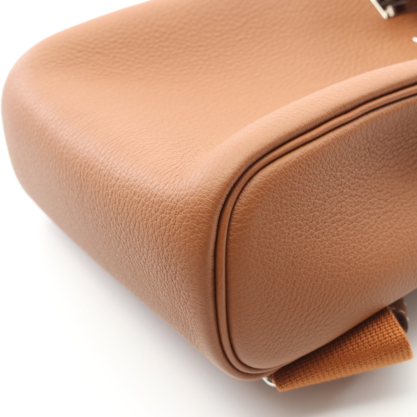 ケリーアッカドPM ゴールド ボディバッグ トゴ ライトブラウン シルバー金具 W刻印 エルメス バッグ HERMES