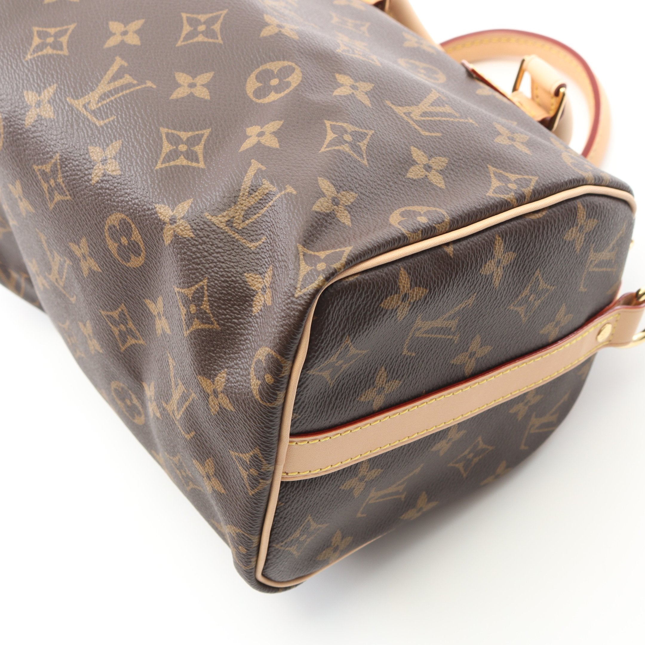 LOUIS VUITTON◇ハンドバッグ[仕入]/レザー/BRW/ルイヴィトン/ダミエ