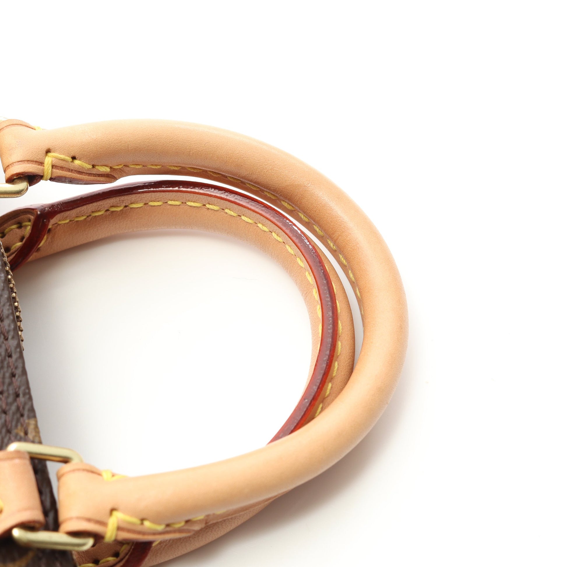 ナノスピーディ モノグラム ショルダーバッグ PVC レザー ブラウン 2WAY ルイヴィトン バッグ LOUIS VUITTON
