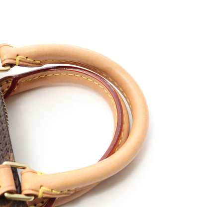 ナノスピーディ モノグラム ショルダーバッグ PVC レザー ブラウン 2WAY ルイヴィトン バッグ LOUIS VUITTON