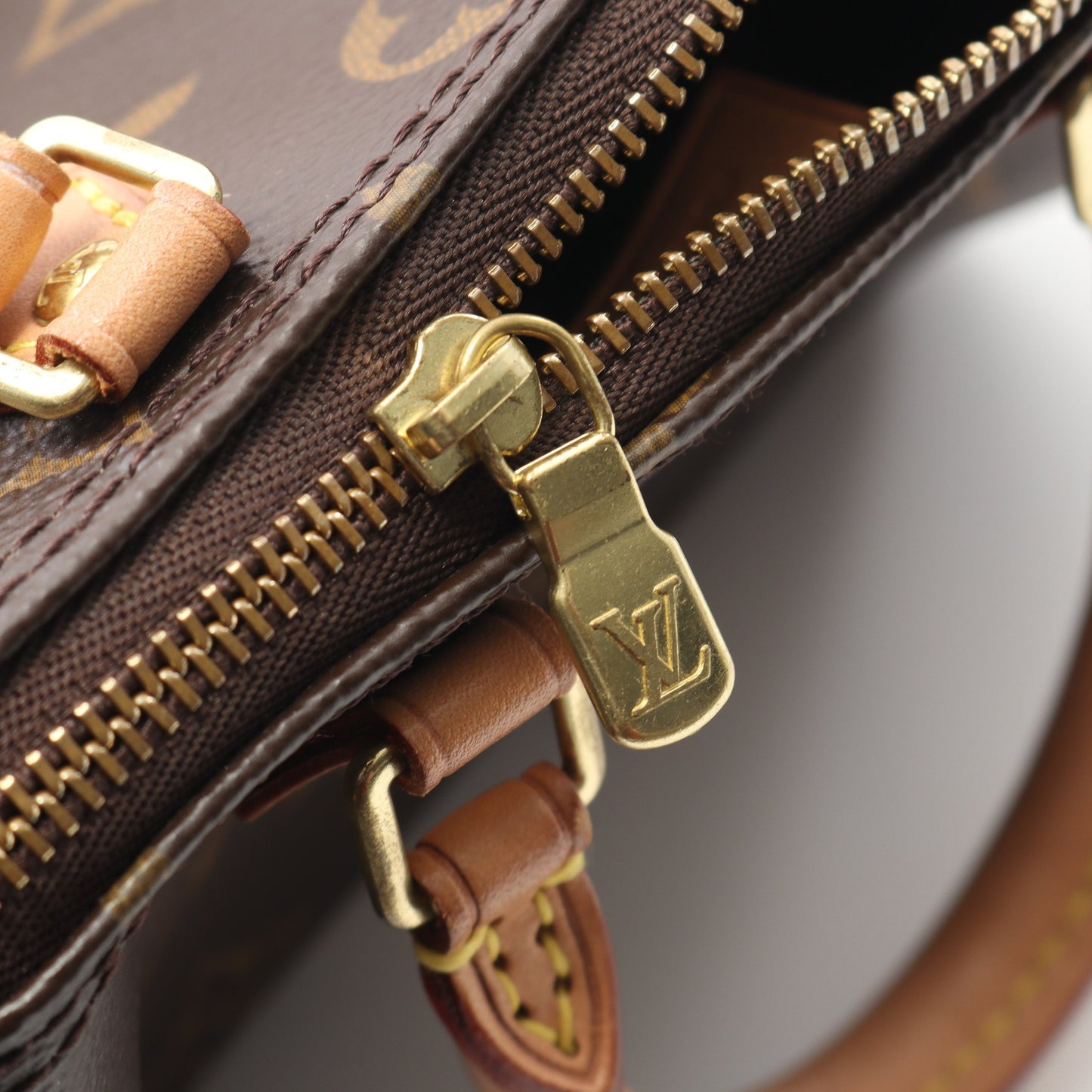 ナノスピーディ モノグラム ショルダーバッグ PVC レザー ブラウン 2WAY ルイヴィトン バッグ LOUIS VUITTON