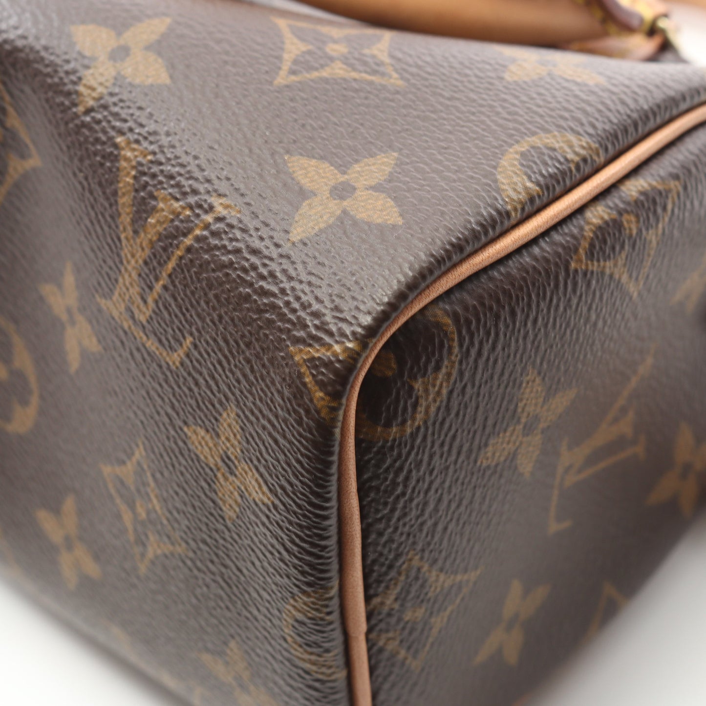 ナノスピーディ モノグラム ショルダーバッグ PVC レザー ブラウン 2WAY ルイヴィトン バッグ LOUIS VUITTON