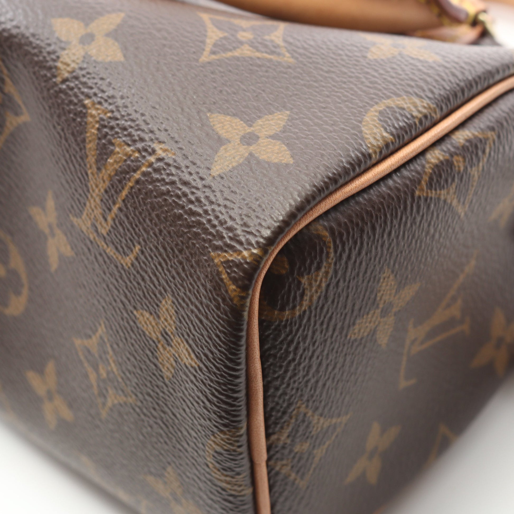 ナノスピーディ モノグラム ショルダーバッグ PVC レザー ブラウン 2WAY ルイヴィトン バッグ LOUIS VUITTON