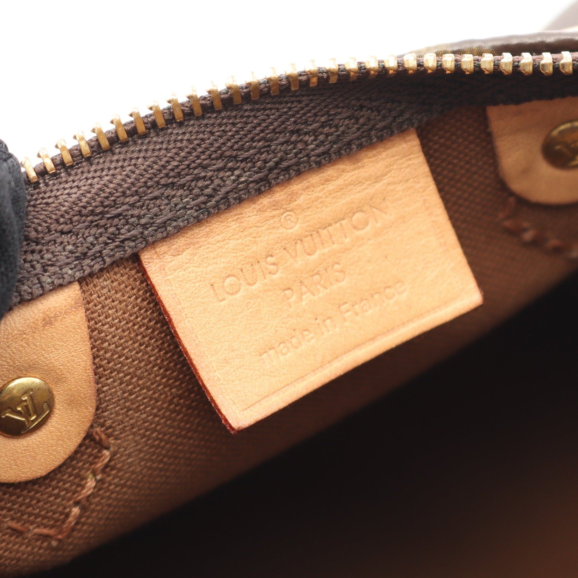 ナノスピーディ モノグラム ショルダーバッグ PVC レザー ブラウン 2WAY ルイヴィトン バッグ LOUIS VUITTON