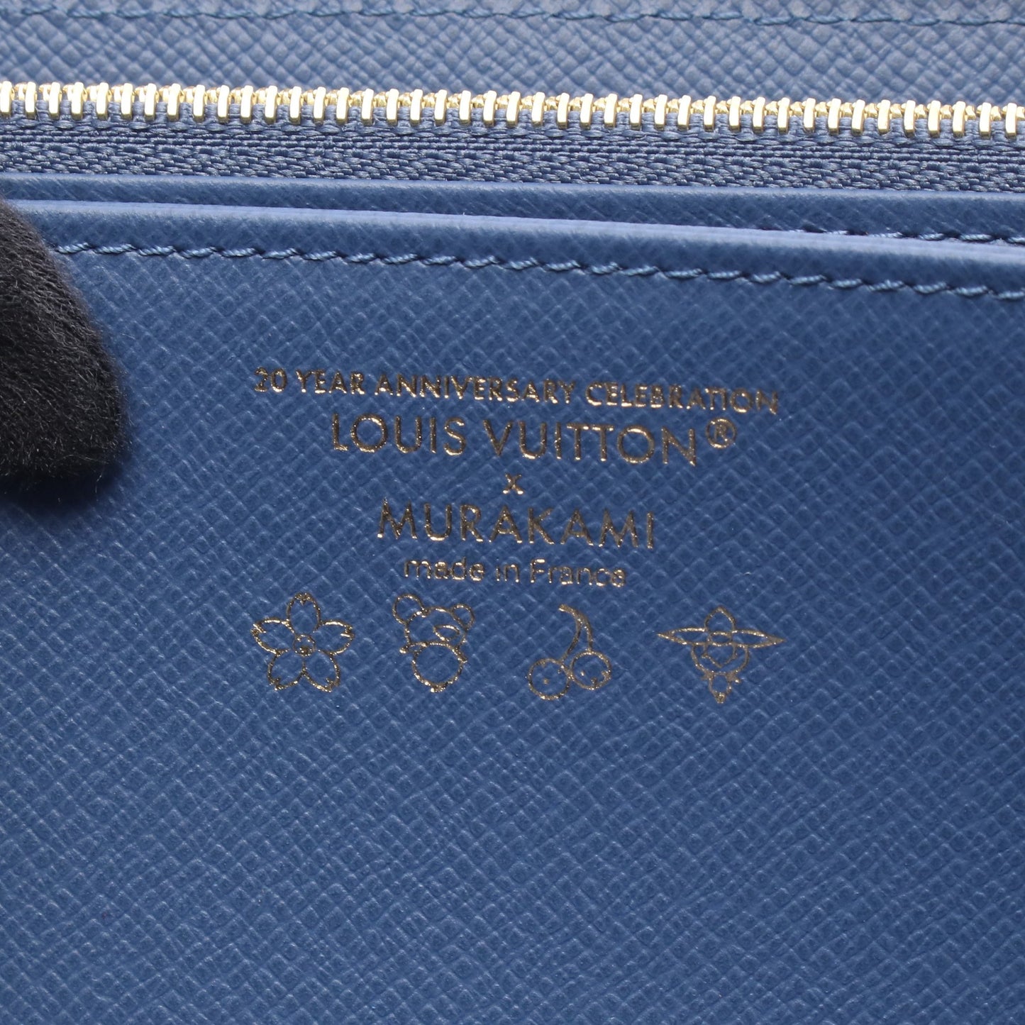 LOUIS VUITTON × 村上隆 ジッピーウォレット モノグラムチェリーデニム  