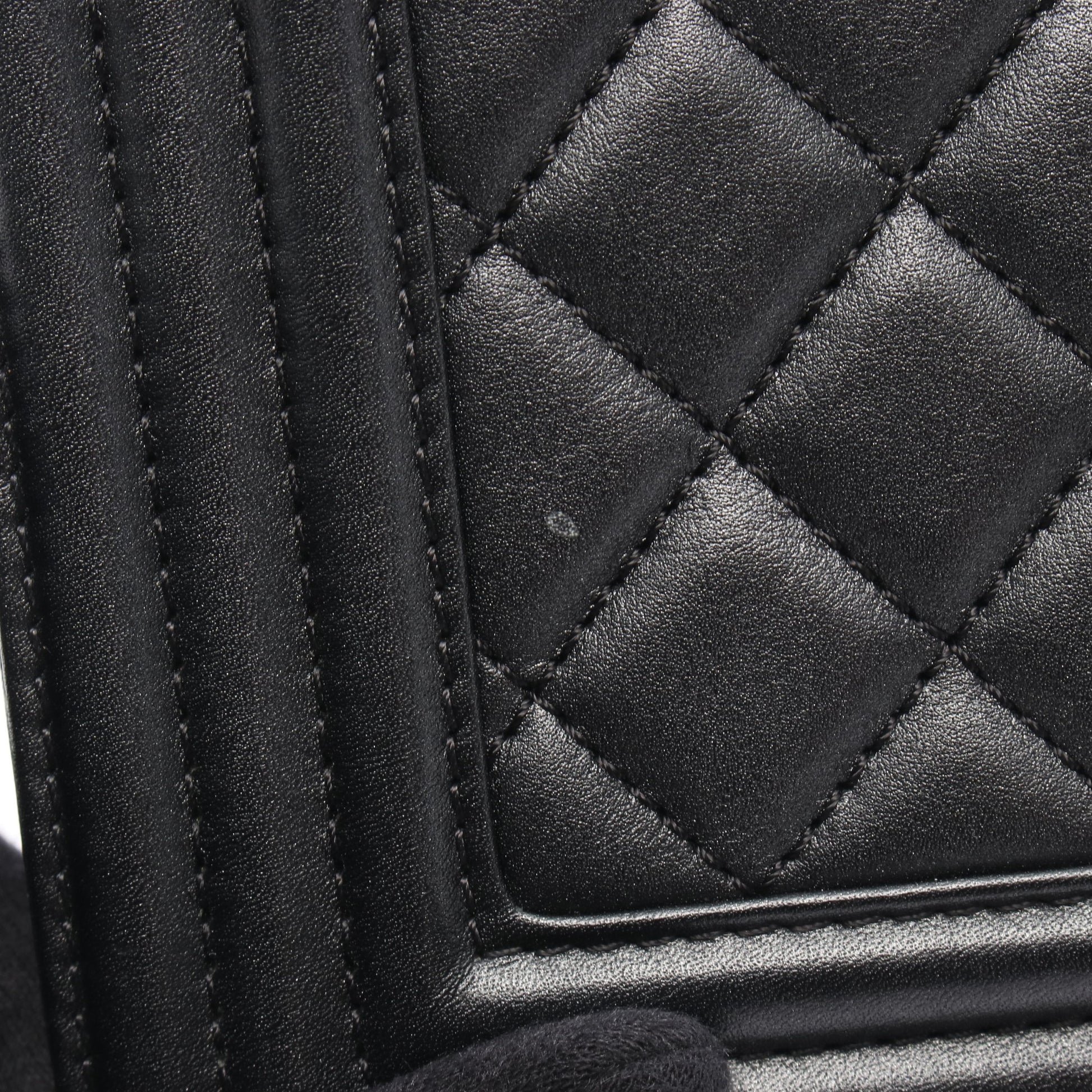 ボーイシャネル チェーンショルダーバッグ レザー ブラック シルバー金具 シャネル バッグ CHANEL