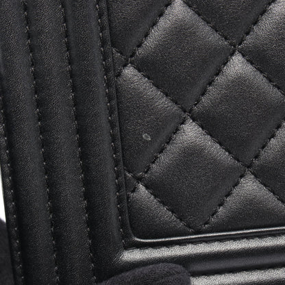 ボーイシャネル チェーンショルダーバッグ レザー ブラック シルバー金具 シャネル バッグ CHANEL