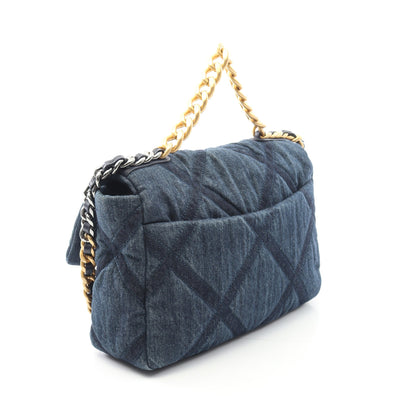 19 ディズヌフ マトラッセ チェーンショルダーバッグ デニム インディゴブルー コンビ金具 2WAY シャネル バッグ CHANEL