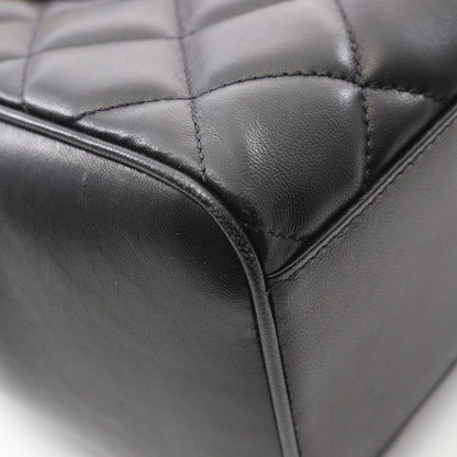 マトラッセ チェーンショルダーバッグ チェーントートバッグ ラムスキン ブラック ゴールド金具 シャネル バッグ CHANEL