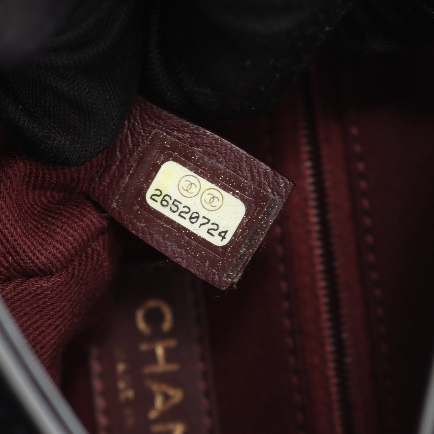 Vステッチ バックパック リュックサック ラムスキン ブラック ゴールド金具 シャネル バッグ CHANEL