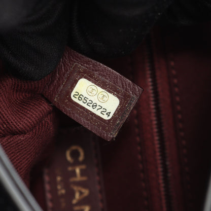 Vステッチ バックパック リュックサック ラムスキン ブラック ゴールド金具 シャネル バッグ CHANEL