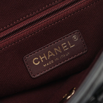 Vステッチ バックパック リュックサック ラムスキン ブラック ゴールド金具 シャネル バッグ CHANEL