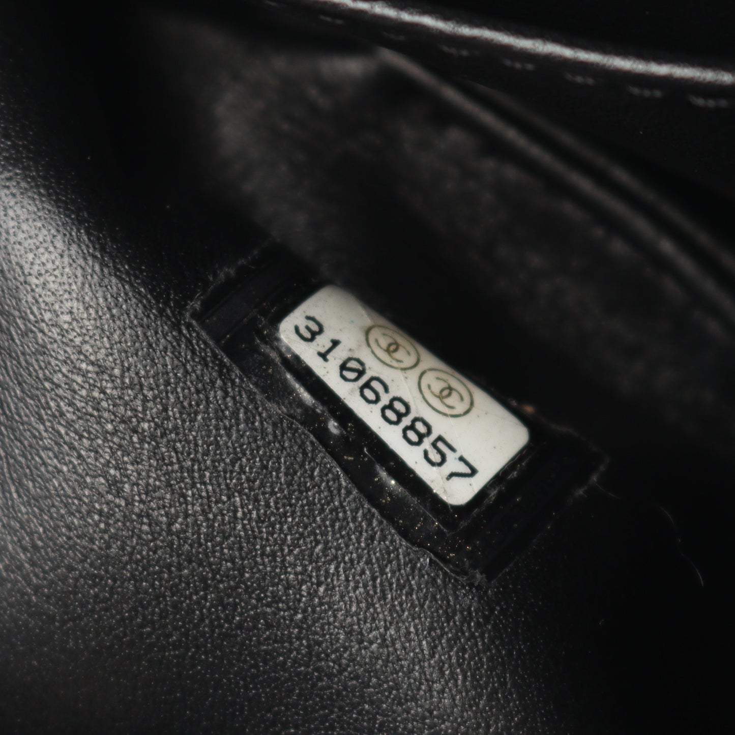 マトラッセ チェーンショルダーバッグ ラムスキン ブラック ゴールド金具 2WAY 巾着 シャネル バッグ CHANEL