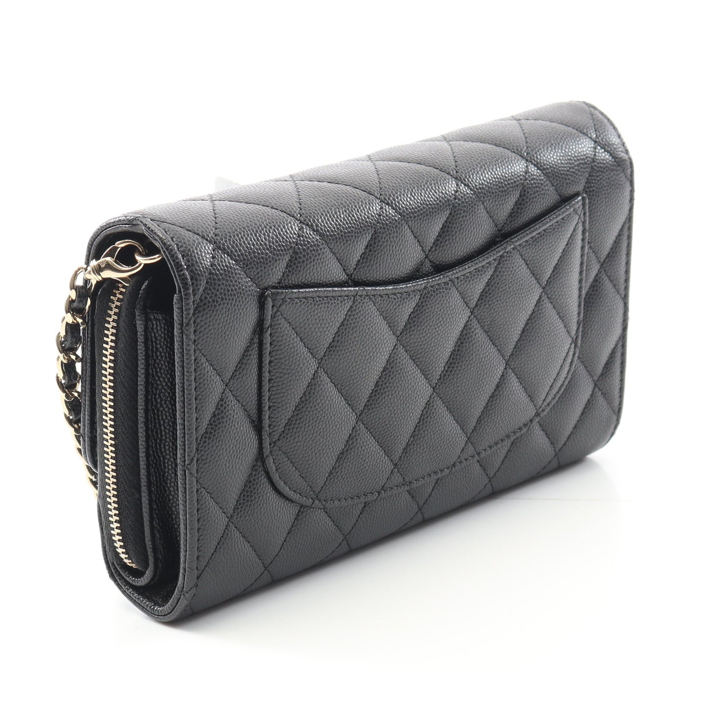 マトラッセ チェーンウォレット キャビアスキン ブラック ゴールド金具 シャネル バッグ CHANEL