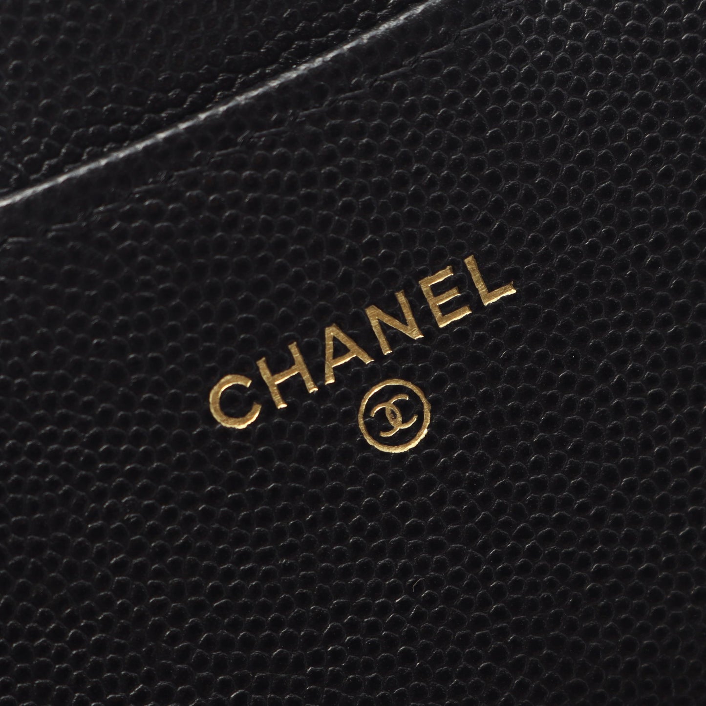 マトラッセ チェーンウォレット キャビアスキン ブラック ゴールド金具 シャネル バッグ CHANEL