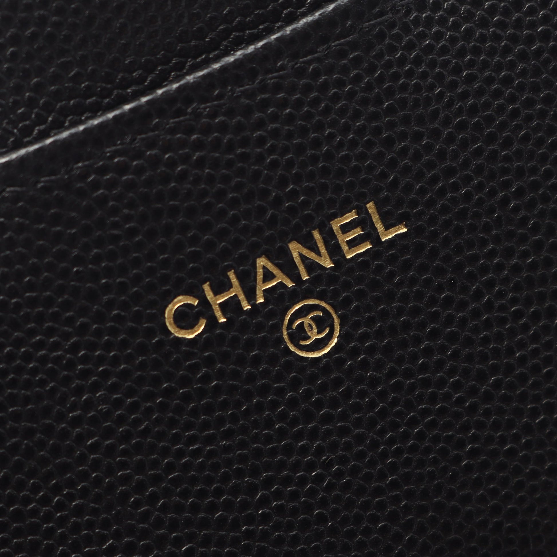 マトラッセ チェーンウォレット キャビアスキン ブラック ゴールド金具 シャネル バッグ CHANEL