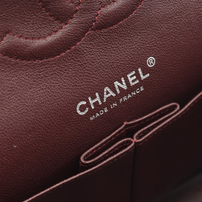 マトラッセ Wフラップ Wチェーンショルダーバッグ ラムスキン ブラック シルバー金具 シャネル バッグ CHANEL