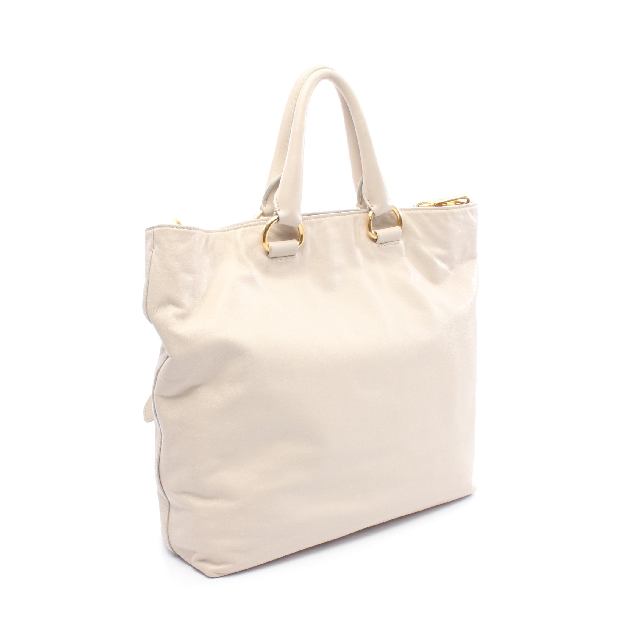 プラダ PRADA VIT.DAINO ホワイト レザー 2wayトート プラダ PRADA VIT.DAINO ホワイト レザー 2wayトート 【公式通販】