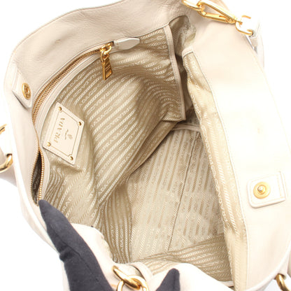 VIT.DAINO ハンドバッグ トートバッグ レザー アイボリー 2WAY プラダ バッグ PRADA