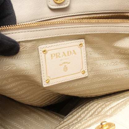 VIT.DAINO ハンドバッグ トートバッグ レザー アイボリー 2WAY プラダ バッグ PRADA