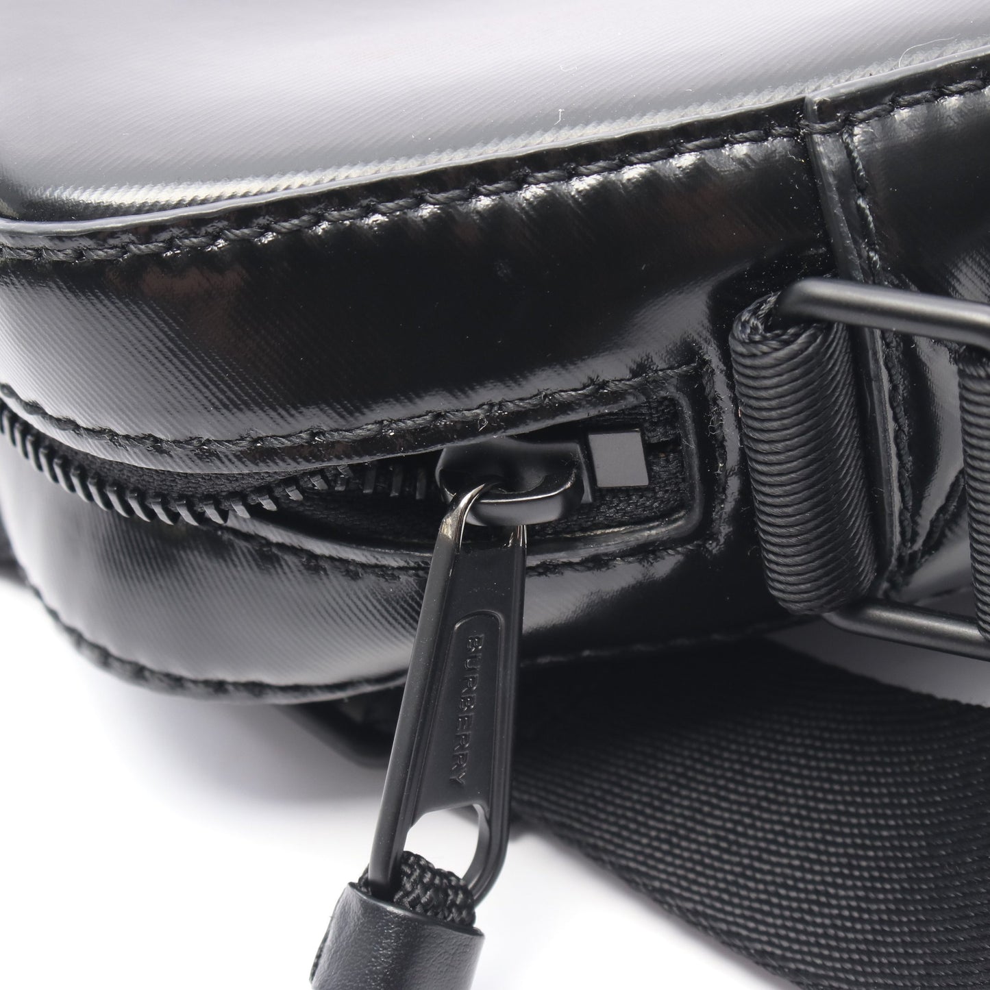 THORNTON ノバチェック ショルダーバッグ コーティングキャンバス ブラック マルチカラー バーバリー バッグ BURBERRY