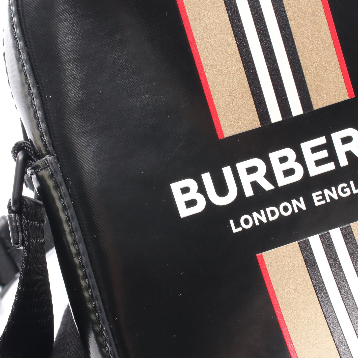 THORNTON ノバチェック ショルダーバッグ コーティングキャンバス ブラック マルチカラー バーバリー バッグ BURBERRY