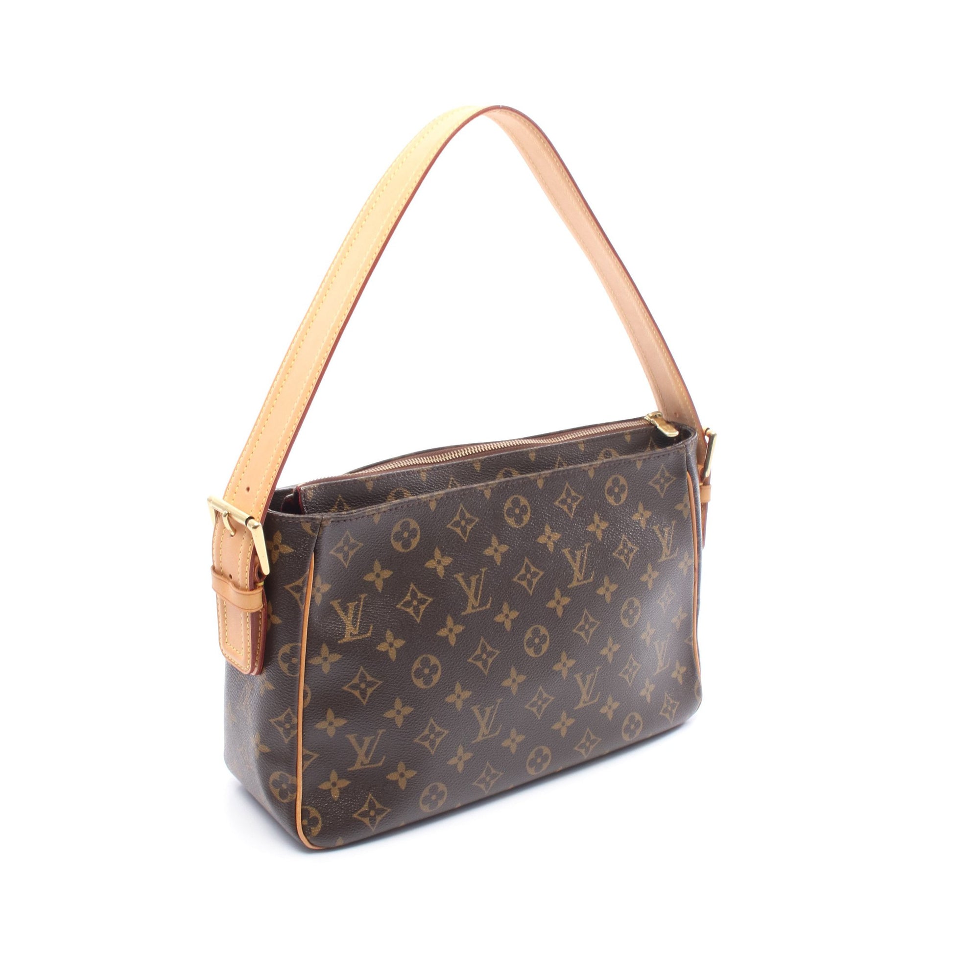 ヴィバシテGM モノグラム ショルダーバッグ PVC レザー ブラウン ルイヴィトン バッグ LOUIS VUITTON