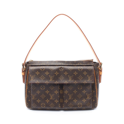 ヴィバシテGM モノグラム ショルダーバッグ PVC レザー ブラウン ルイヴィトン バッグ LOUIS VUITTON