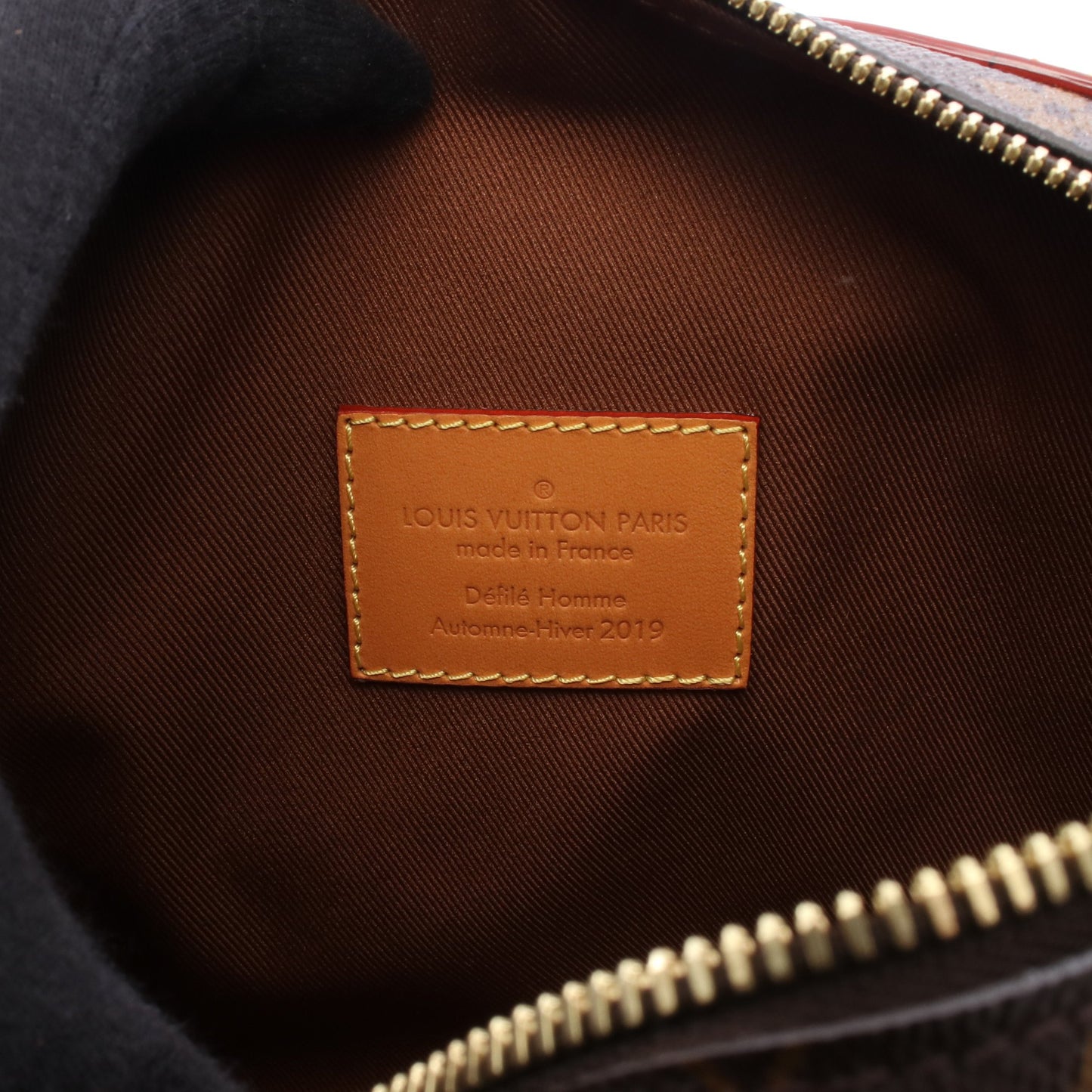 ソフトトランク チェーンショルダーバッグ PVC レザー ブラウン ルイヴィトン バッグ LOUIS VUITTON