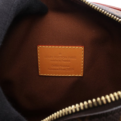 ソフトトランク チェーンショルダーバッグ PVC レザー ブラウン ルイヴィトン バッグ LOUIS VUITTON