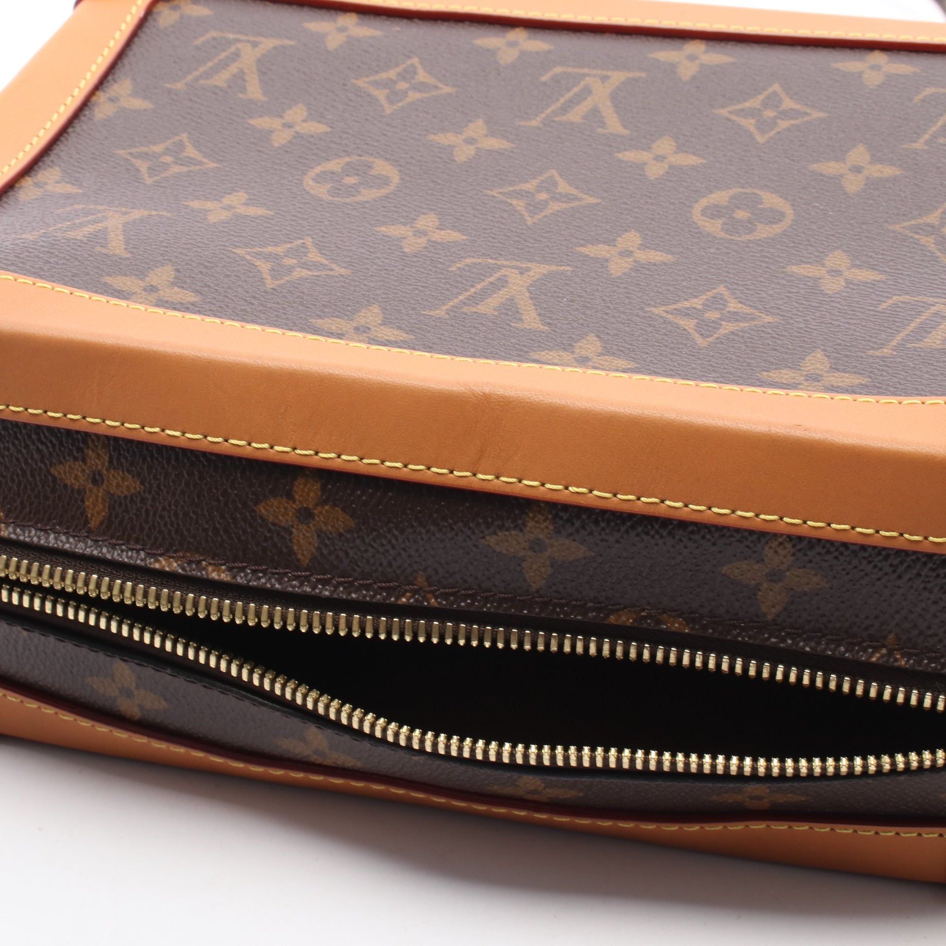 ソフトトランク チェーンショルダーバッグ PVC レザー ブラウン ルイヴィトン バッグ LOUIS VUITTON