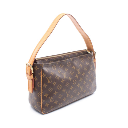 ヴィバシテGM モノグラム ショルダーバッグ PVC レザー ブラウン ルイヴィトン バッグ LOUIS VUITTON