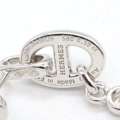 シェーヌダンクルドロップピアス ダイヤ ピアス K18WG（ホワイトゴールド） ダイヤモンド クリア エルメス アクセサリー HERMES