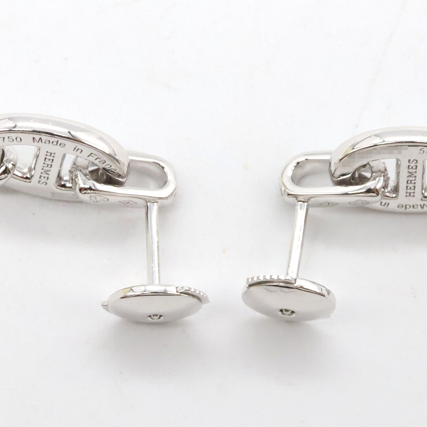 シェーヌダンクルドロップピアス ダイヤ ピアス K18WG（ホワイトゴールド） ダイヤモンド クリア エルメス アクセサリー HERMES