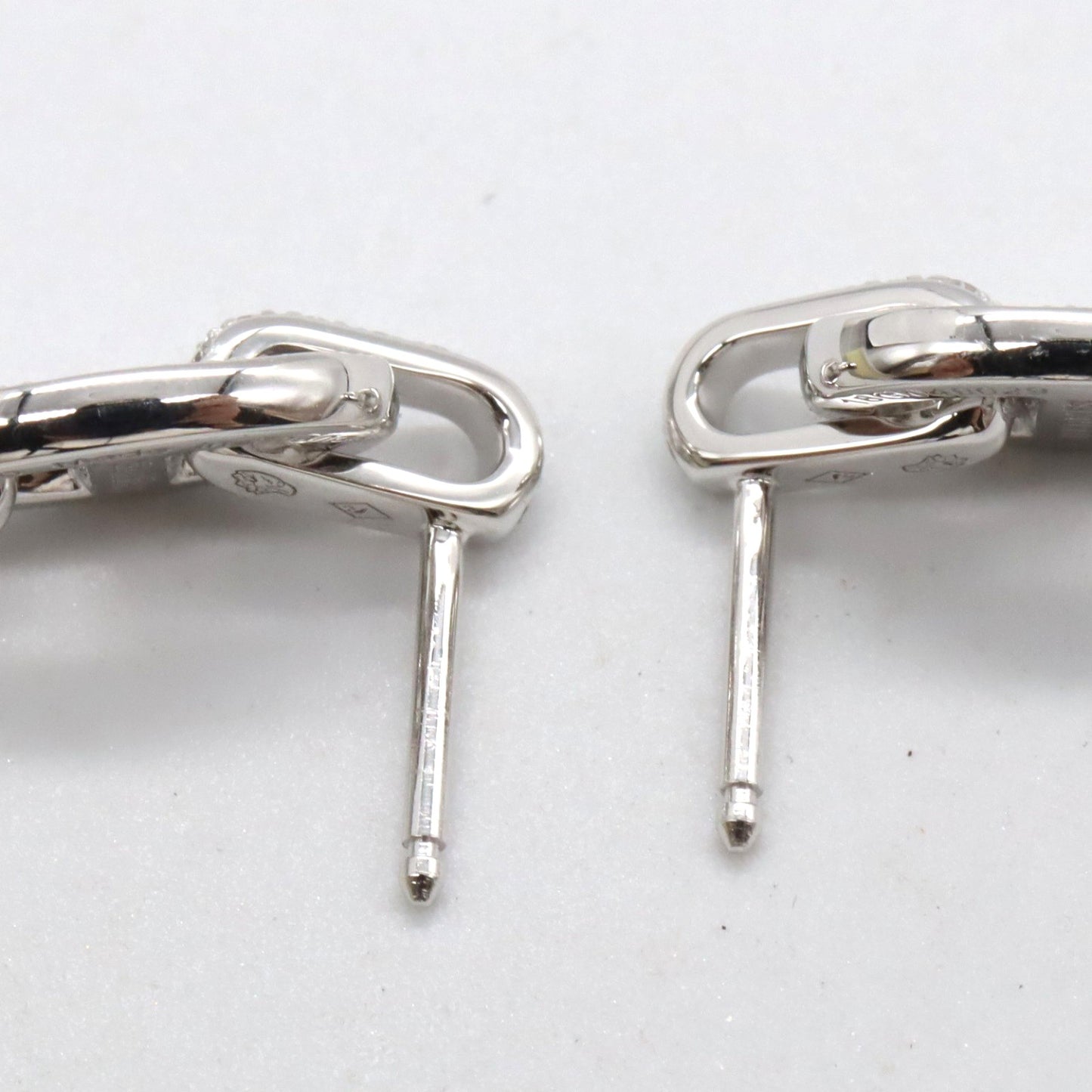 シェーヌダンクルドロップピアス ダイヤ ピアス K18WG（ホワイトゴールド） ダイヤモンド クリア エルメス アクセサリー HERMES