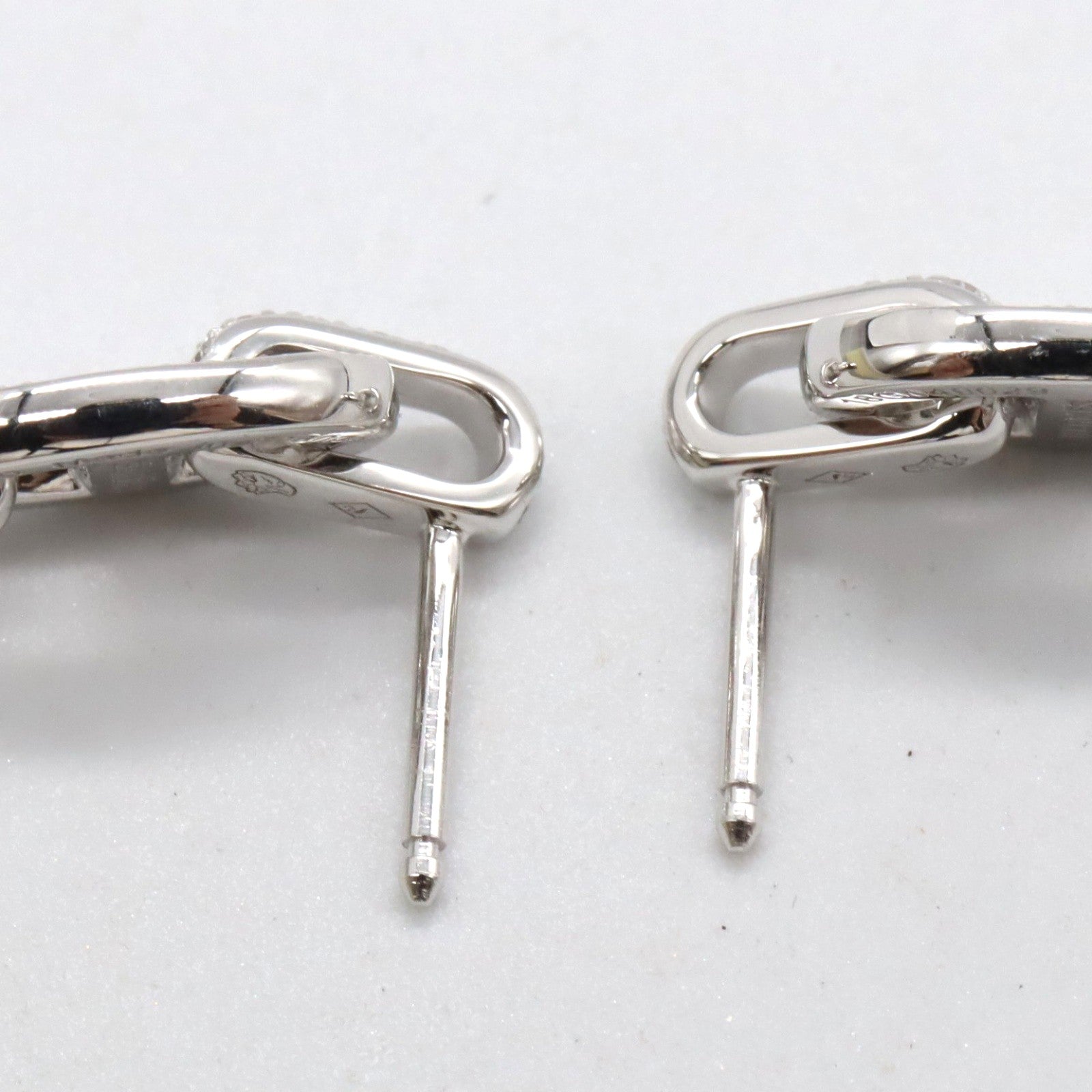 シェーヌダンクルドロップピアス ダイヤ ピアス K18WG（ホワイトゴールド） ダイヤモンド クリア エルメス アクセサリー HERMES