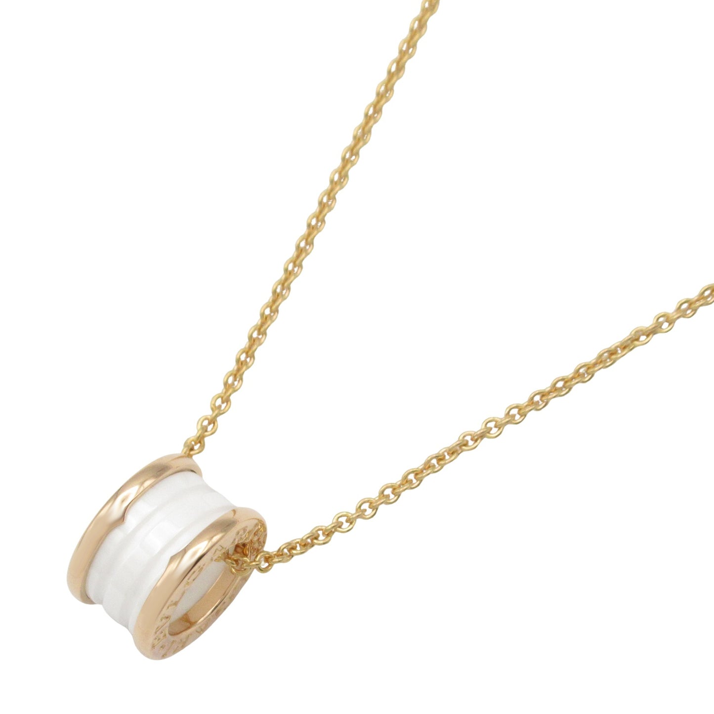 B-zero1 ネックレス セラミック ネックレス K18PG（ピンクゴールド） セラミック ホワイト ブルガリ アクセサリー BVLGARI