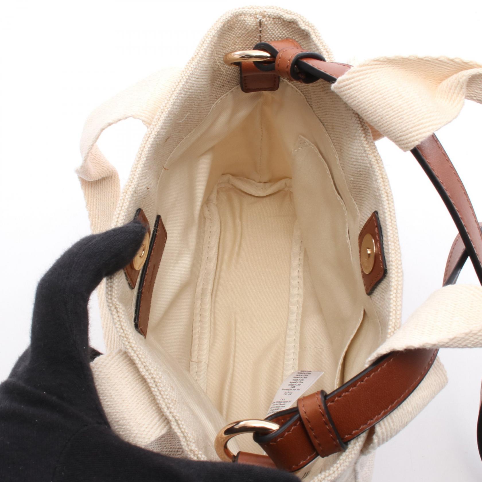 Lily【新品・未使用品】Chloé ベージュトートバッグ Chloé ベージュキャンバストートバッグ